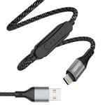 Laddkabel USB till Lightning med Timer 1-5 timmar