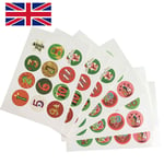 120pcs Christmas Stickers Advent Calendar Numbers 1-24 Embellishments Gift Uk R