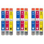 9 C/M/Y Ink Cartridges for Epson Expression Photo XP-55, XP-760, XP-860, XP-960