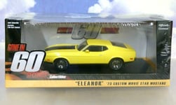 GREENLIGHT 1/43 YELLOW 1973 FORD MUSTANG "ELEANOR" GONE IN 60 SECONDS 1974 MOVIE