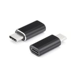 Adapter charger till iPhone Lightning 8-pin - USB-C Svart - TheMobileStore Adapter - Lightning