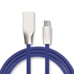 Cable Fast Charge Micro USB pour JBL Flip 3 Smartphone Android Chargeur 1m Connecteur Recharge Rapide - BLEU