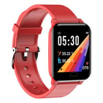 CKBAOL Smart Watch,1.3" Fitness Tracker Band Wristband,Body Thermometer Temperature Measurement,Silicone,Pedometer Walking For Android Apple Ios,Red