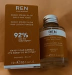 REN READY STEADY GLOW DAILY AHA TONIC ~ 15ml ~ BRAND NEW BOXED.