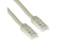 ACT Ivory 15 meter LSZH U/UTP CAT6A patch cable with RJ45 connectors