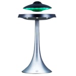 Magnetic Levitating Desk Lamp Light, UFO Bluetooth Speaker V4.0, Led Night Lamp Bluetooth Speaker with 5W Stereo Sound, Wireless Charge, 360 Degree Rotation