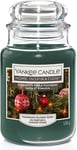 Yankee Candle Scented Large Glass Jars Evergreen Pine & Rosemary 623g - Green