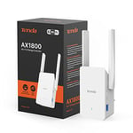 Tenda A27 AX1800 Wi-Fi 6 Range Extender, Dual Band Broadband/Wi-Fi Extender, Wi-Fi Booster/Hotspot with 1 Gigabit Port & 2 External Antennas, 1 Gigabit port, Built-In Access Point Mode, UK Plug