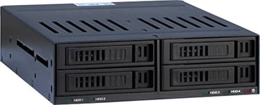 Inter-Tech 88884061 X-3531 Rack Amovible pour Disque Dur SATA 4 x 2,5"