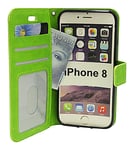 Crazy Horse Wallet iPhone 8 (Grön)