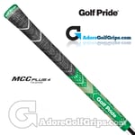 PLAY BOLDLY - Golf Pride MCC Plus 4 Teams Grips - Black / Green / Gold x 9