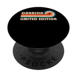 CARRION Surname Retro Vintage 80s 90s Birthday Reunion PopSockets PopGrip Interchangeable