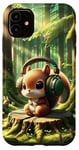 iPhone 11 Kawaii Squirrel Headphones: The Squirrel's Rhythm Case