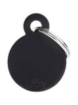 MyFamily ID Tag Basic collection Small Round Black in Aluminum