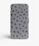 The Case Factory iPhone X/XS Plånboksfodral Ostrich Grey