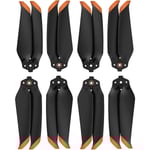 (4 par apelsin) Dji Mavic Air 2/mavic Air 2s Uav Prop Lågbruspropeller Snabbfrigöringspropeller Tillbehör Blad Färgad Uav Propellerblad
