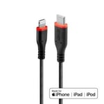 Lindy 0.5m Reinforced USB Type C to Lightning Charge & Sync Cable