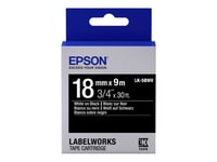 Epson Labelworks Lk-5Bwv - Vitt På Svart - Rulle (1,8 Cm X 9 M) 1 Kassett(Er) Etiketttejp - För Labelworks Lw-1000, 400, 600, 700, 900, K400, Z5000, Z5010, Z700, Z710, Z900