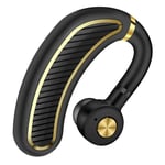 SDJJ Fashion Bluetooth Earphone, Wireless Bluetooth 5.0 Earphones Long Standby 300mAh Battery Earbuds Headphones, with Microphone HD Music Headsets, for Phone Laptop (Color : Black gold)