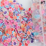 1000pcs Slices Nail Decor 3d Sticker Polymer Clay 7 Rose