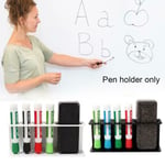 Wall Mounted Pen Holder 5 Slots Marker Dry Erase Rack C Black