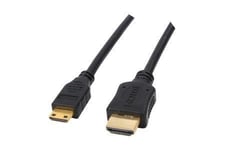 Câble HDMI vers HDMI Mini C (certifié HDMI 1.3) pour Canon HD Camcorder | Remplacement | Compatible avec: HTC-100, HF10, HF-10, Legria HF20, Legria HF 20, Legria HF-S10, HF-100, HF100, Legria...