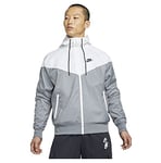 Nike DA0001-084 M NSW SPE WVN LND WR HD JKT Jacket Men's Smoke Grey/White/Smoke Grey/Black L