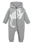Nike Baby Boys Futura All In One - Dark Grey, Grey Heather, Size 3 Months