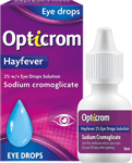 Opticrom Hayfever Allergy Eye Drops Sodium Cromoglicate 10 Ml Fast Relief within