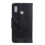 Phone Case for Redmi Note 7, Business Wallet Phone Case with Kickstand, Leather Phone Cover Flip Case Magnetic Closure Protective Phone Shell for Redmi Note 7 (Black)