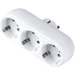 3-vägs Socketsadapter, 3-vägs Multiplugg Vägg- eller Bordsuttag 16a/250v
