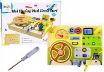 Leantoys Analogt Sensoriskt Bord Manipulerande Bil Led-Lampor