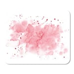 Orange Splash Watercolor Pink Green Paint Water Splatter Ink Home School Game Player Computer Worker MouseMat Mouse Padch