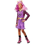 Rubie's 1000676S000 Clawdeen Wolf Deluxe Child Costume Monster High Kids Fancy Dress, Girls, Multicoloured, 7-8 Years