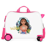 Disney Vaiana Children's Suitcase White 50x39x20cm Rigid ABS Combination Closure Side 34L 1.8 kg 4 Wheels