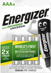 20 x Energizer AAA 500mAh NiMH Rechargeable Batteries Phone DECT PreCharged LR03