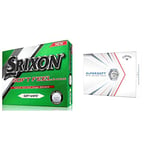 Srixon Soft Feel Golf Balls, White, One Dozen (2016 Version) & Callaway Supersoft Golf Balls 2021, White