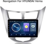 QWEAS Android 8.1 Car Stereo GPS Navigation System for Hyundai Accent/Verna 2012-2017 9 Inch Full Touch Screen Multimedia Player Radio BT FM AM DAB USB AUX Mirror Link
