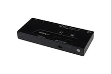 StarTech.com 2x2 HDMI Matrix Switch with Remote - 1080p Automatic & Priority Switcher - Video Wall Auto Selector Splitter Box - Audio Out (VS222HDQ) - video-/ljudomkopplare - 2 portar