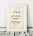 Didymus Co Bruce Springsteen - If I Should Fall Behind - Song Lyric Art Poster Print (UNFRAMED) - Sizes A4 (29.7 x 21cm) and A3 (42 x 29.7cm) (A4 Framed With Mount (WHITE))