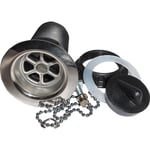 Intra Juvel bottenventil 1 1/4&quot; med plugg, krom
