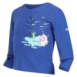 Regatta Kids Coolweave Graphic Print Peppa Long Sleeve Graphic Top, Surf Spray, 12 mois