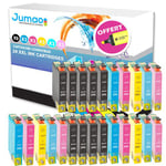 24 cartouches Jumao compatibles pour Epson Expression Photo XP-850 760 55 750