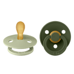 BIBS - Pacifier Colour 2 PACK - Sage/Hunter Green - Size 1