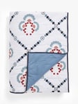 John Lewis Trellis Embroidery Quilted Bedspread, L220 x W220cm