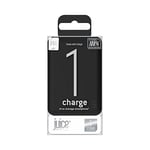 Juice 1 Charge Power Bank Portable Charger | 4,000mAh | for Apple iPhone, Samsung, Huawei, Microsoft, Oppo, Sony - Black