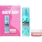 Benefit Ansikte Ansiktsvård The POREfessional Set Up - Setting Spray & Powder Duo Set The POREfessional Super Setter - Fixing Make-up Setting Spray 120 ml + The POREfessional Power Powder - Mattifierande, löst puder 4 g 1 Stk. (425,00 kr / 1 st.)
