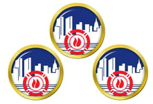 Giftshop UK New York City Fire Department Golf Ball Markers