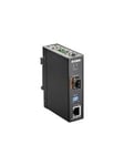 10/100/1000 Mbps to SFP Industrial Media Converter