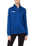 Hummel Women's Core Poly Half Zip Sweatshirt, womens, Sweatshirt, 203439-7045, True Blue, S